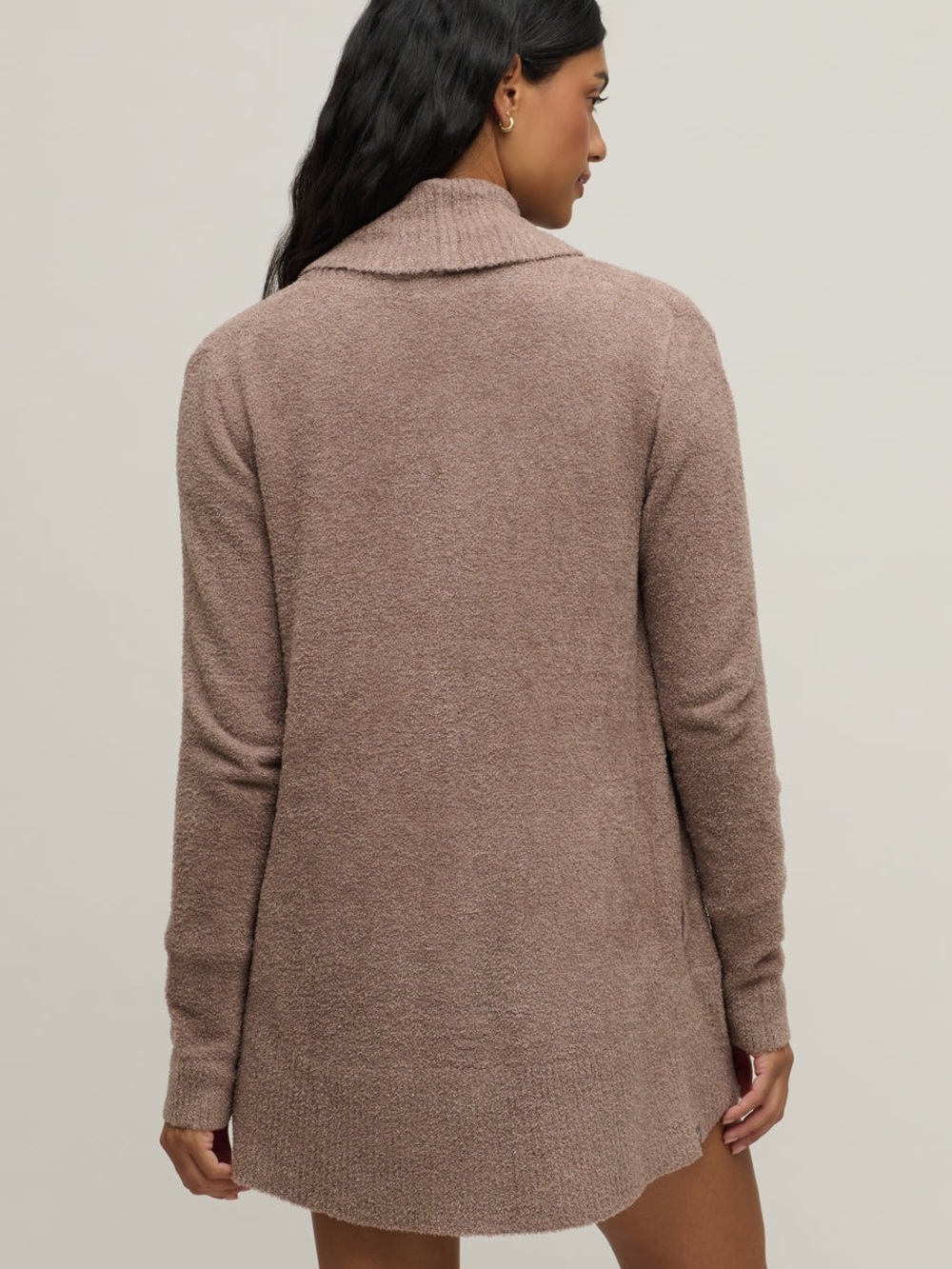 Barefoot Dreams CozyChic Lite Open-Front Cardigan - Taupe - Picture 3 of 7